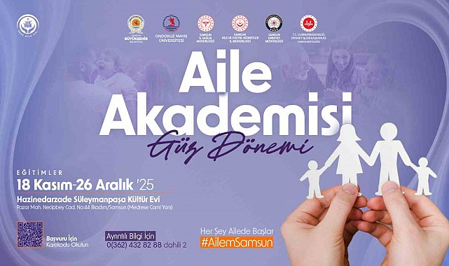 Samsun'da Aile Akademisi başvuruları başladı