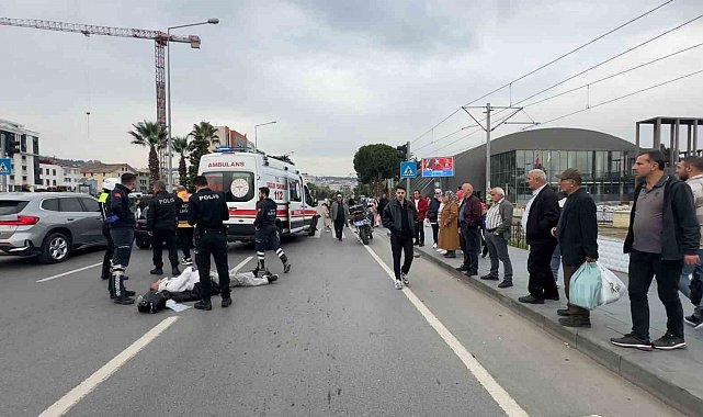 Samsun'da motosiklet kazası: 1 yaralı