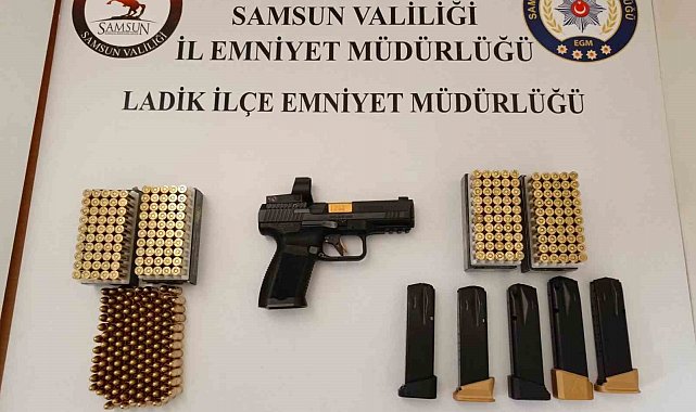 Samsun'da silahla ateş eden şahıs yakalandı: 92 boş kovan ele geçirildi
