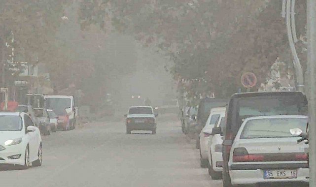 Sındırgı'da sis etkili oldu