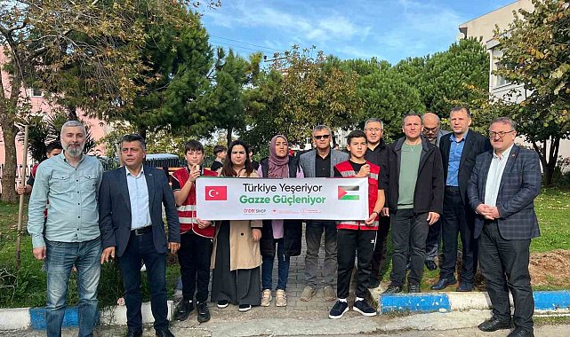 Sinop'ta Gazze için fidan dikimi