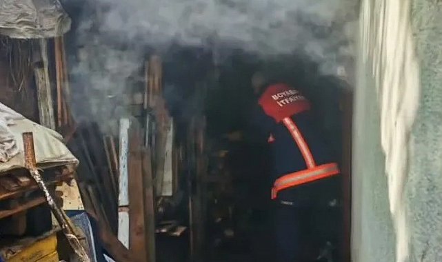 Sinop'ta odunlukta çıkan yangın korkuttu