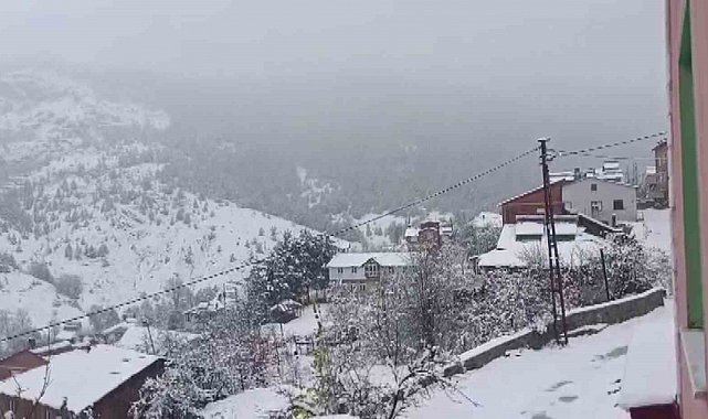 Sivas'ın yüksek kesimlerinde kar yağışı etkili oldu
