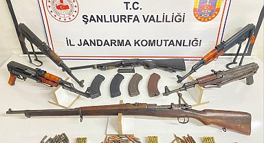 Siverek'te çok sayıda silah ele geçirildi