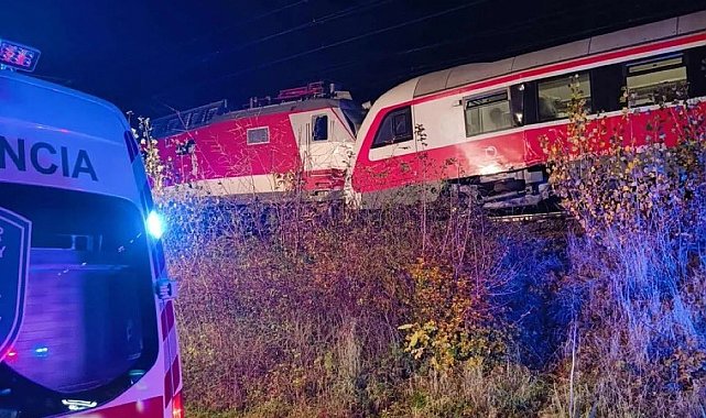 Slovakya'da meydana gelen tren kazasının bilançosu netleşmeye başladı: En az 18 yaralı