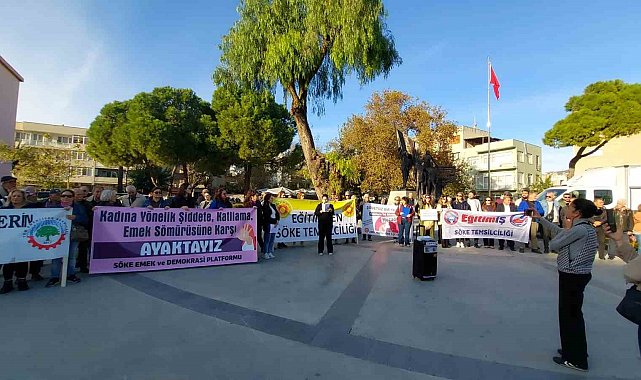 Söke'de Kadına Şiddete Karşı Farkındalık Yürüyüşü düzenlendi