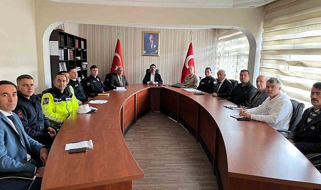 Susuz'da kış tedbirleri toplantısı yapıldı