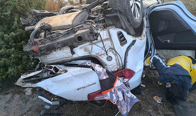 Takla atan otomobil sürücüsü hayatını kaybetti