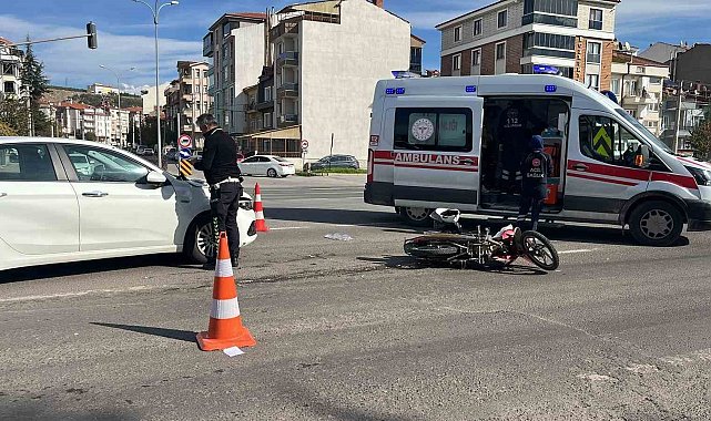 Tavşanlı'da otomobil ile motosiklet çarpıştı: 2 yaralı