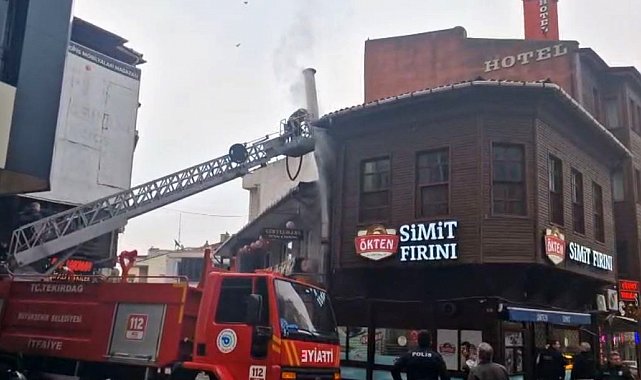 Tekirdağ'da bacadan çıkan duman paniğe sebep oldu