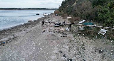 Terkos Gölü'nde su seviyesi 10 metre çekildi