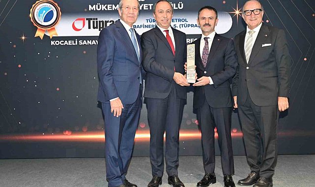 Tüpraş'a Kocaeli Sanayi Odası'ndan 'Sürdürülebilirlikte Mükemmeliyet' ödülü