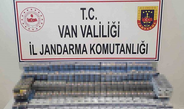 Van'da bin 314 paket kaçak sigara ele geçirildi