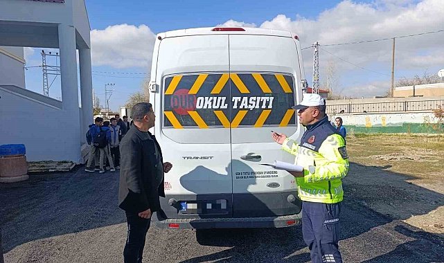 Van'da okul servisleri denetlendi