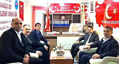 Yakutiye Belediye Başkanı Uçar, Kırmızı Et Üreticileri Birliği'ni ziyaret etti