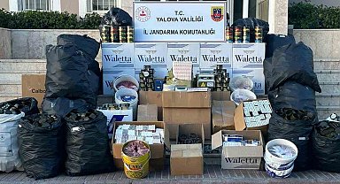 Yalova'da jandarmadan kaçak tütün operasyonu