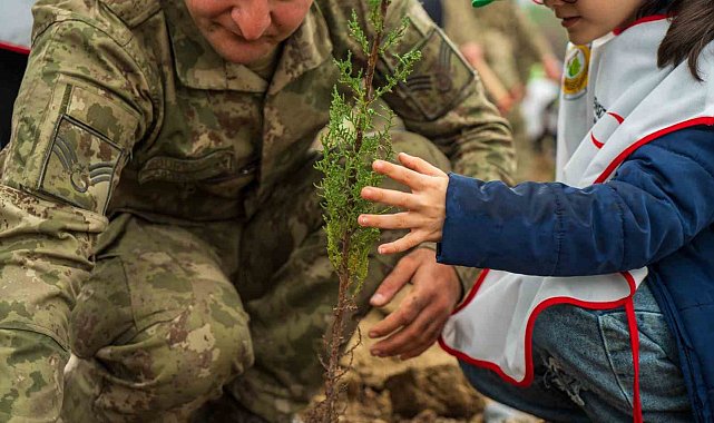Yangında küle dönen ormanları minik eller yeşertecek