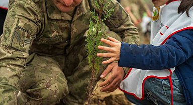 Yangında küle dönen ormanları minik eller yeşertecek