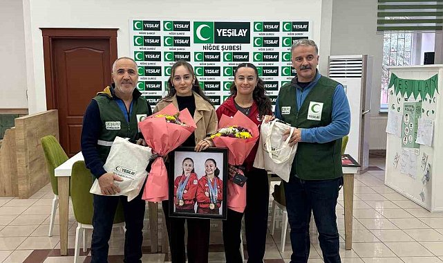 Yeşilay Niğde Şubesi, milli haltercileri ağırladı