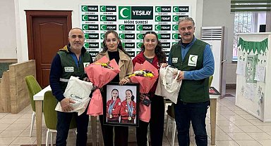 Yeşilay Niğde Şubesi, milli haltercileri ağırladı