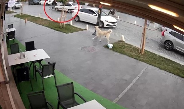 Yolun karşısına geçmek isteyen bisikletliye otomobil çarptı: 1 yaralı