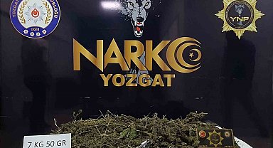 Yozgat'ta 7 kilo esrar ele geçirildi