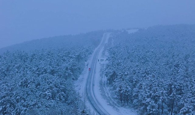 Yozgat'ta mevsimin ilk karı yağdı