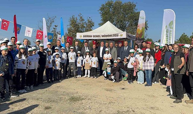 Zonguldak'ta fidan diktiler