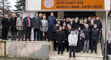 2018 yılında vatan uğruna can veren şehidin ismi okula verildi