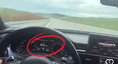 307 kilometre hızı görüp kendisini çekti, jandarma enseledi