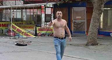 Adana'da gergin yıkım: Dükkanlar yakıldı, bir kişi kendine zarar verdi