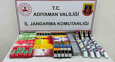 Adıyaman'da kaçak sigara operasyonu: 1 gözaltı