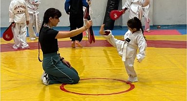 Ağrı'da taekwondo çalışmaları geleceğin sporcularını yetiştiriyor