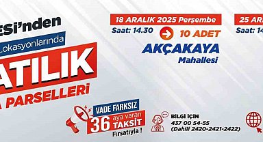 Akçakaya ve Endürlük'te 30 prestijli parsel ihaleyle satışta