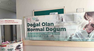 Akçakoca'da normal doğumun önemi anlatılıyor