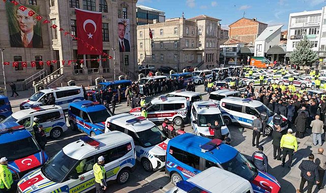 Aksaray'da emniyet ve jandarma araç filosuna 118 yeni araç katıldı