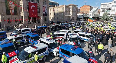 Aksaray'da emniyet ve jandarma araç filosuna 118 yeni araç katıldı
