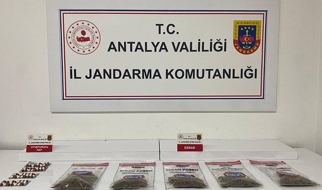 Alanya'da jandarmadan uyuşturucu operasyonu