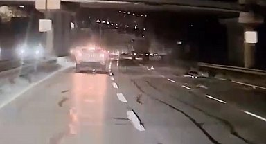 Alkollü kamyon sürücünün kuryenin ölümüne neden olduğu o anlar kamerada