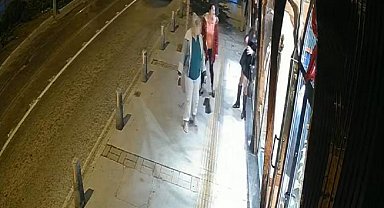 Alkollü trans birey, başıyla vurduğu iş yeri vitrin camını kırdı