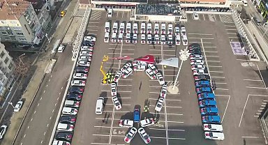 Amasya'da emniyet ve jandarma teşkilatına 71 yeni araç