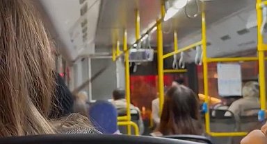 Ankara'da belediye otobüsü şoförünün trafik yoğunluğu nedeniyle kontak kapattığı iddiası