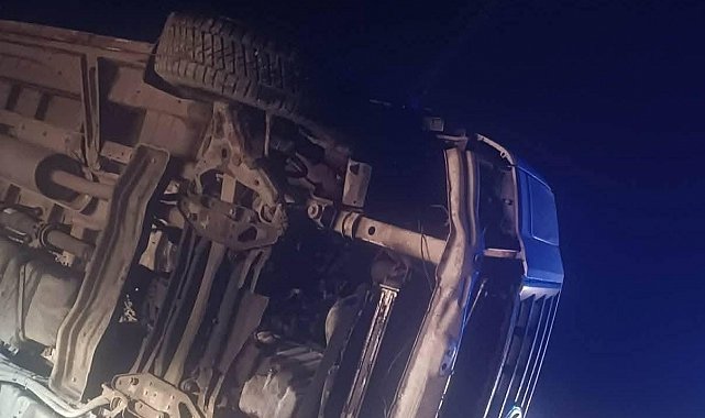 Ankara'da işçi servisi devrildi: 14 yaralı