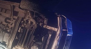 Ankara'da işçi servisi devrildi: 14 yaralı