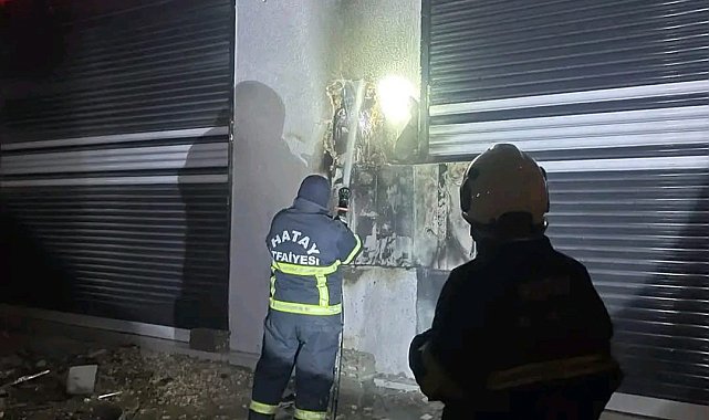 Antakya'da elektrik panosu yandı