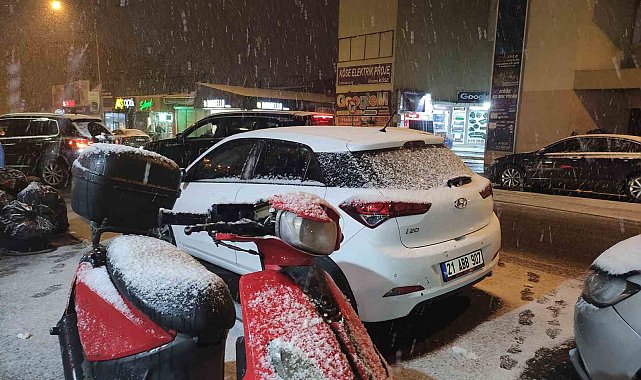 Ardahan yağan karla beyaza büründü