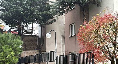 Arnavutköy'de Kiptaş konutlarında yangın paniği blok boşaltıldı