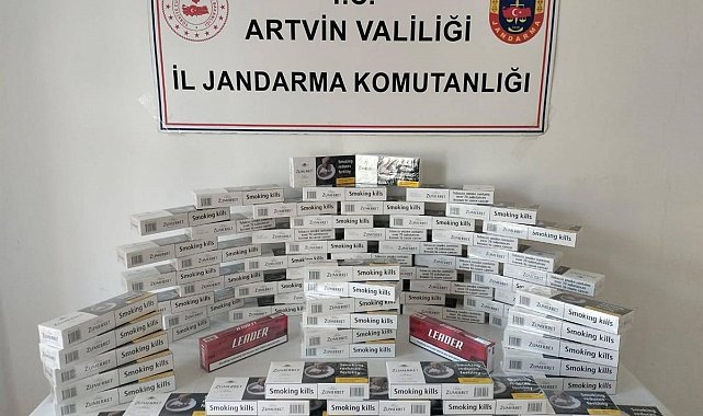 Artvin'de jandarmadan kaçakçılığa darbe
