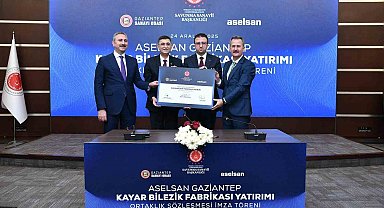 Aselsan Gaziantep Kayar Bilezik Fabrikası İçin Ortaklık İmza Töreni Gerçekleştirildi