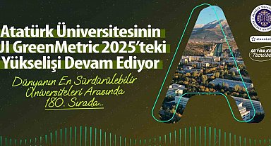 Atatürk Üniversitesinin UI GreenMetric 2025'teki yükselişi devam ediyor